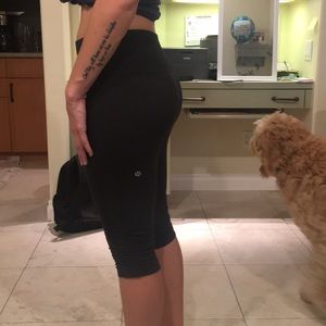 Lululemon crop leggings, EUC